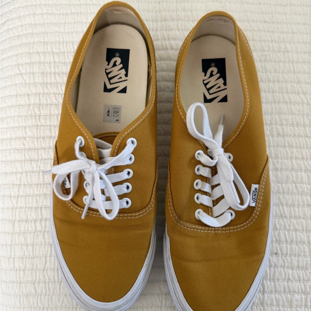Vans Classic Low-Top Canvas Sneakers in Mustard